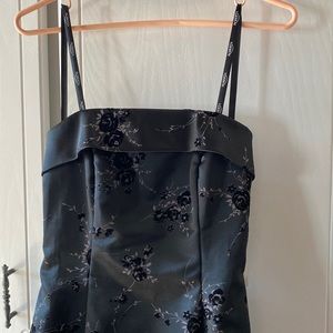 Prom bridesmaid formal black strapless dress size5 nwt